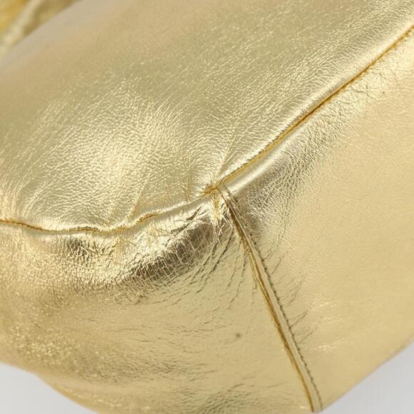 PRADA Shoulder Bag Leather Gold Auth 156454V - Picture 14 of 16